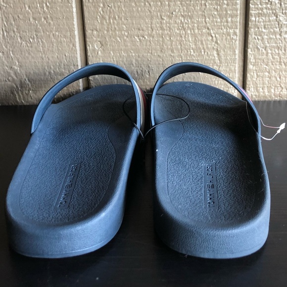 Tommy Hilfiger Men’s Sandals EARTHY Blue/Red - Picture 3 of 6